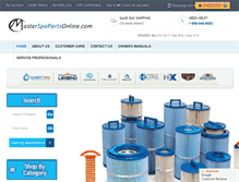 Tablet Screenshot of masterspapartsonline.com
